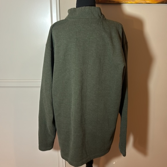 Columbia Men’s or Woman’s green 1/4 zip sweater. size 2X Tall - Picture 3 of 4